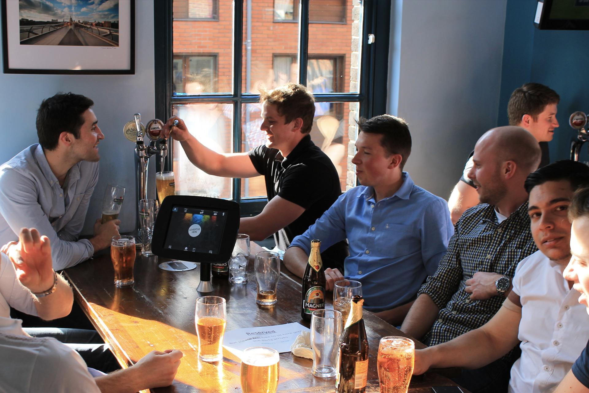 The Thirsty Bear, self-serve beer taps