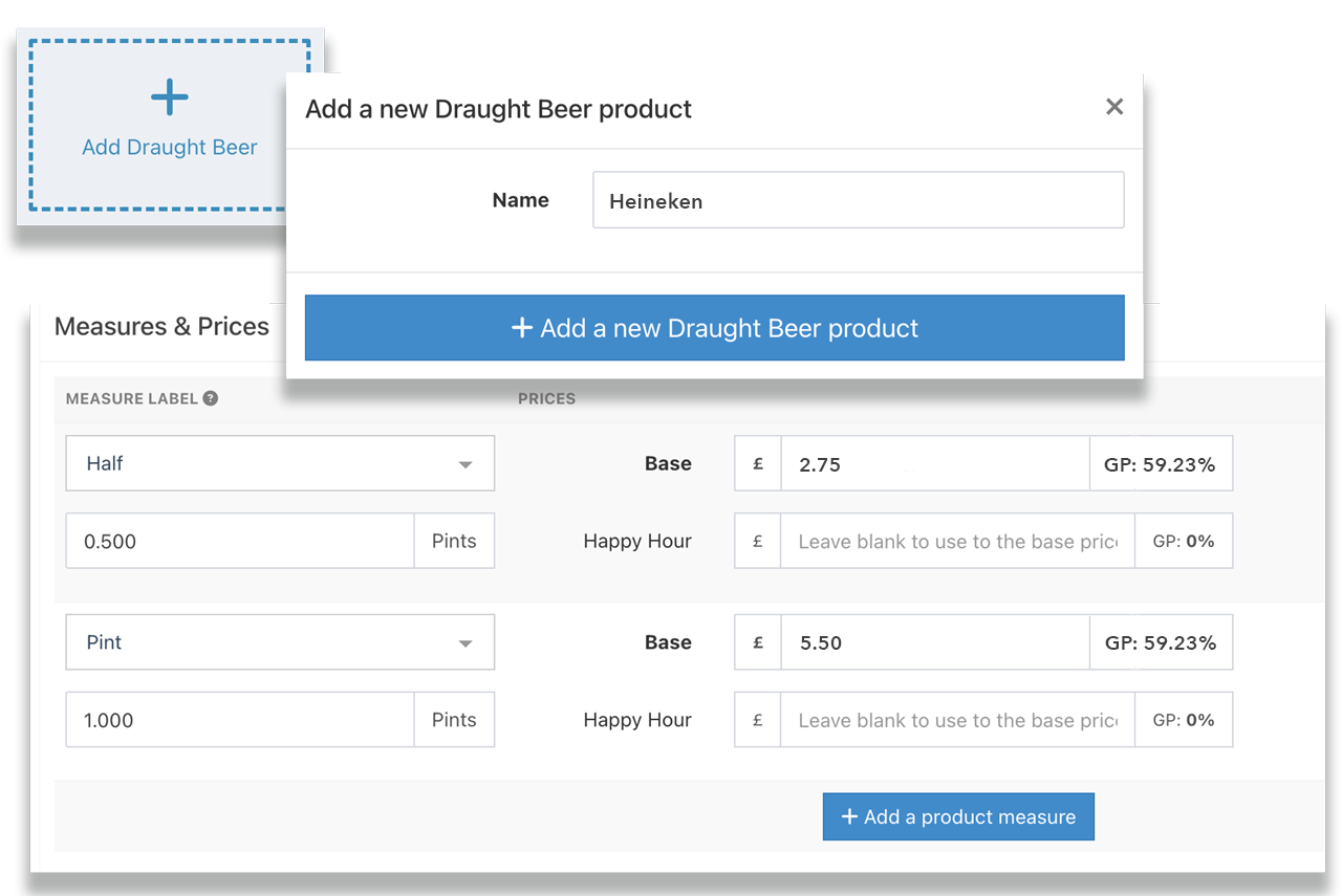 Hospitality EPOS product template