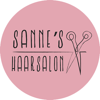 Sanne's Haarsalon Logo van Sanne’s Haarsalon, een kapsalon in Vlaardingen, met een schaar als afbeelding