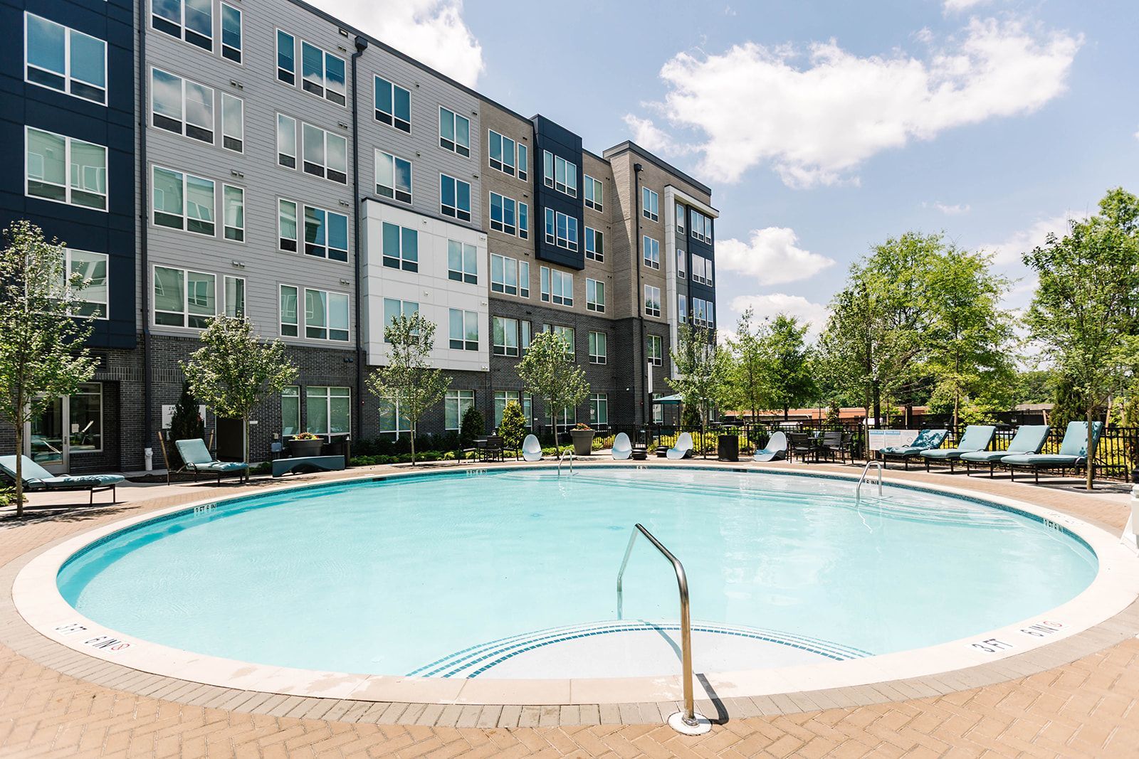 Swimming pool at Opal Largo Station in Largo, MD.