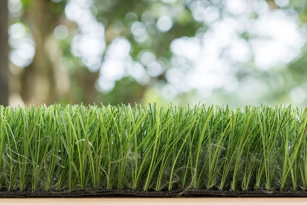 A Close Up of a Piece of Artificial Grass on a Table — Highfields Turf in Chinchilla,QLD