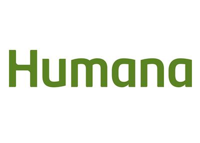 The humana logo is green and white on a white background.