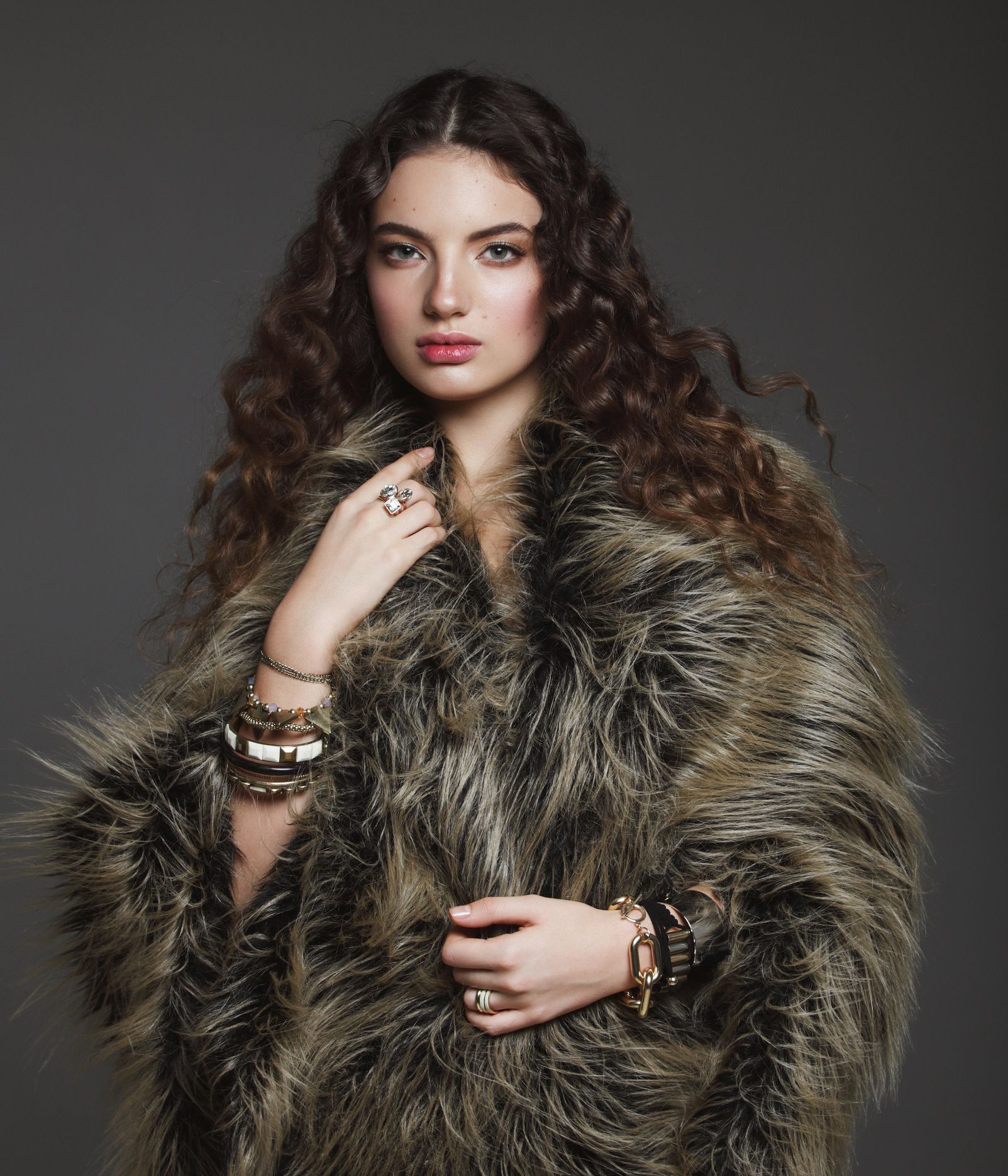 Fashion Model in Faux Fur Coat — Atlanta, GA — Atlanta Furs