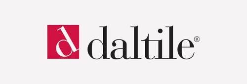 Dal-Tile logo with a red square icon and black wordmark on a white background