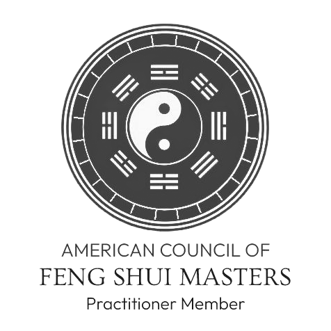 American Council of Feng Shui Masters Practitioner Member logo with yin-yang symbol