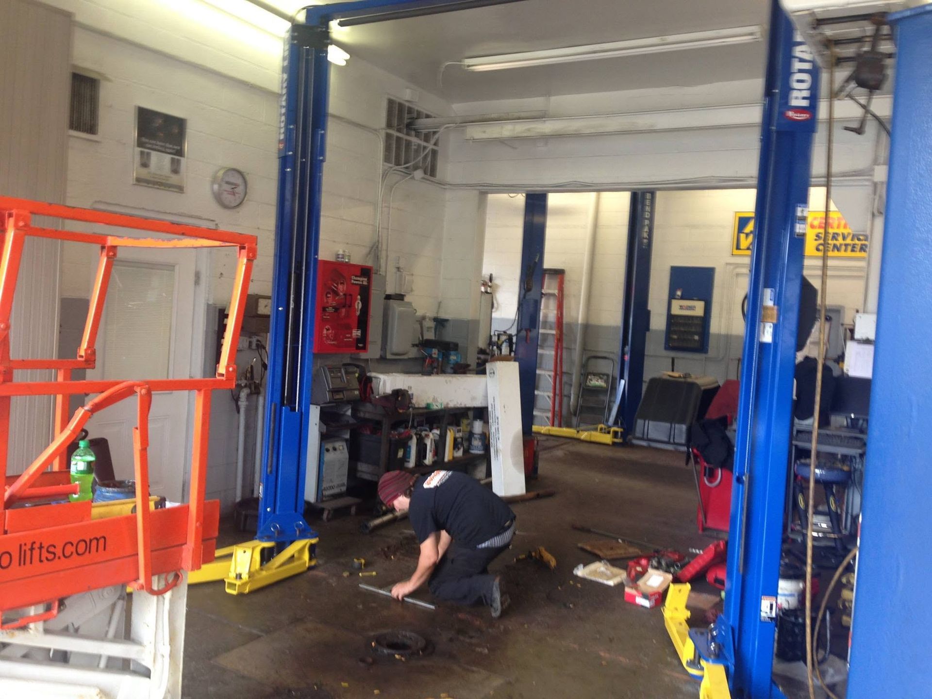 Vehicle Service Bays Inside Auto Repair Shop | 4th Street Auto Care Center
