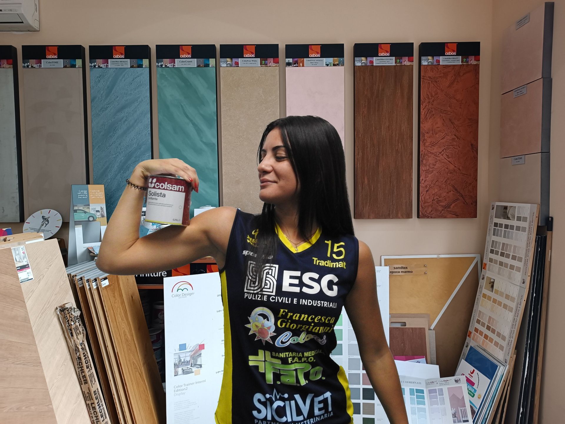 Pallavolista Volley Messina sponsor Colorificio Giorgianni