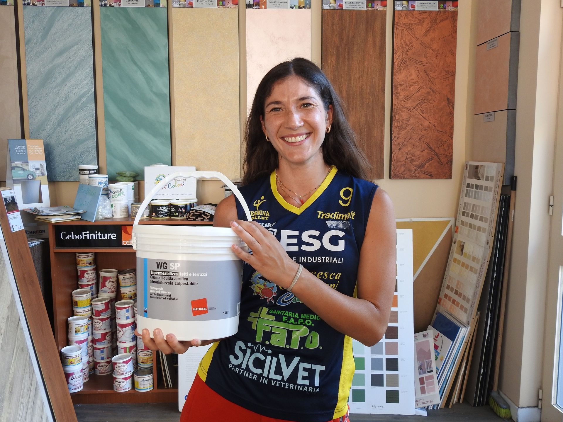 Pallavolista Volley Messina sponsor Colorificio Giorgianni CHRÈON