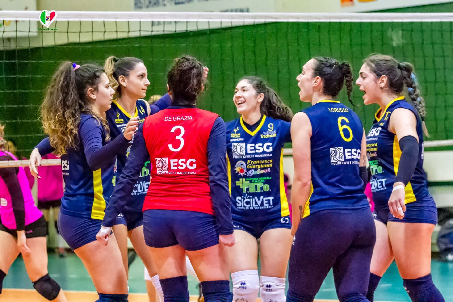 Volley Messina femminile sponsor Colorificio Giorgianni