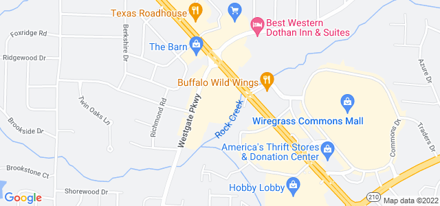 Map of business location