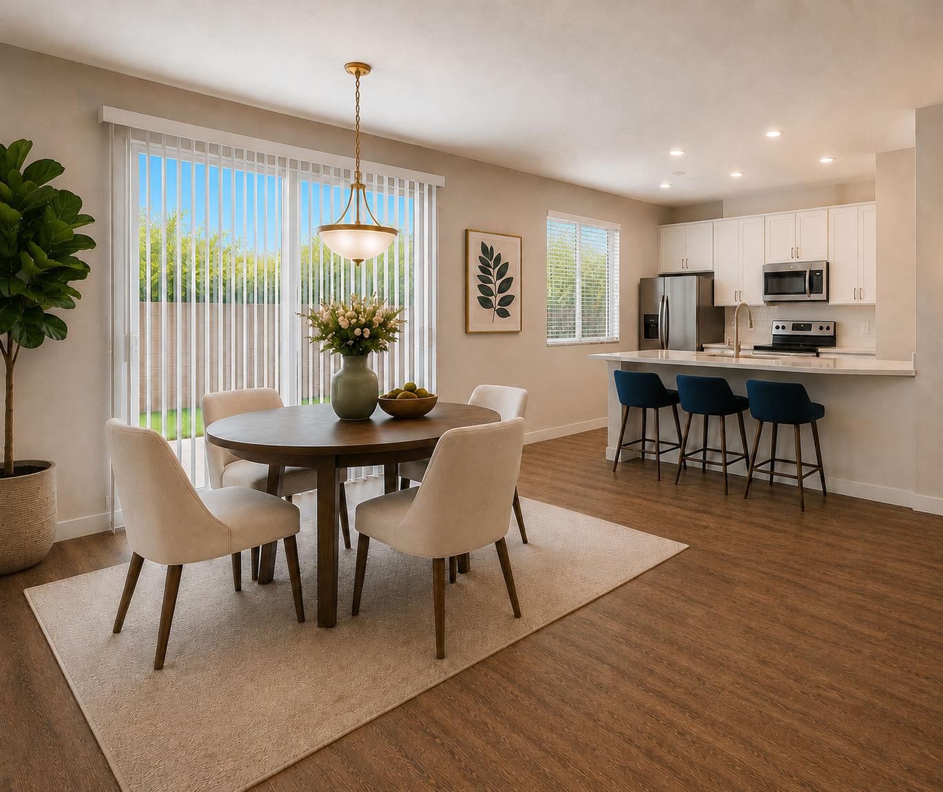 Furnished dining area shown — representative home at Stone View on Dobbins.