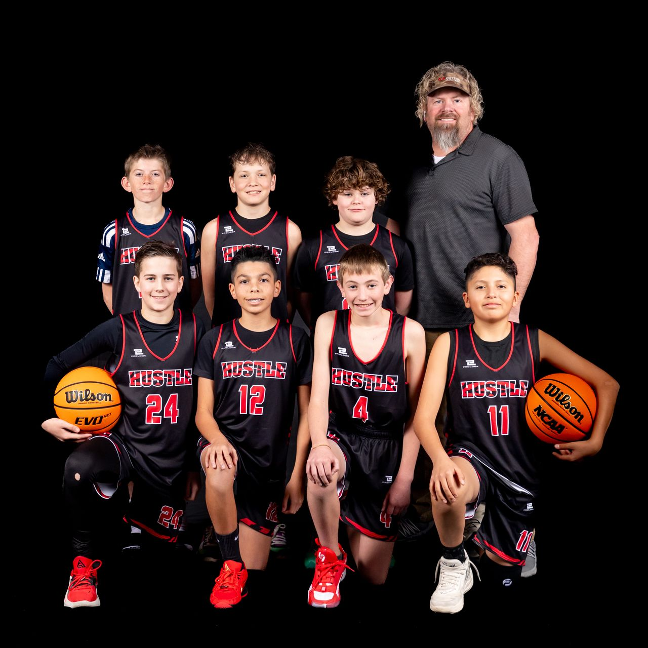 Hurricane Basketball Youth Club 7th Grade Hustle Team. Photography by AlishaShaw.com