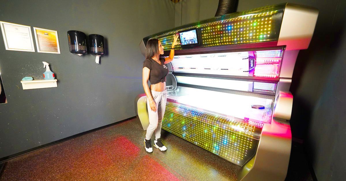SunWorld Winterthur Kabine 2 neue Gesichts Schulterbräuner maximale Power