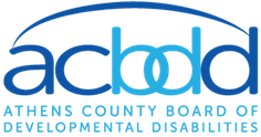 The logo for the athens county board of developmental disabilities