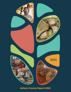 The cover of the athens county report for 2023