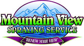 A logo featuring stylized mountain peaks, the text