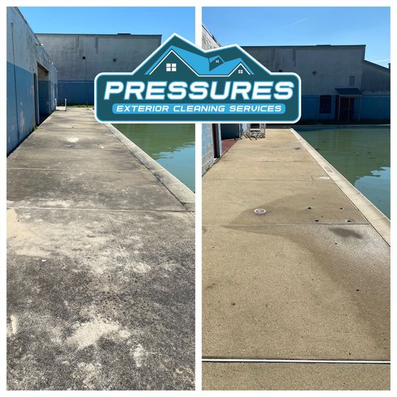 Pressure washing concrete Pressure Washing Concrete