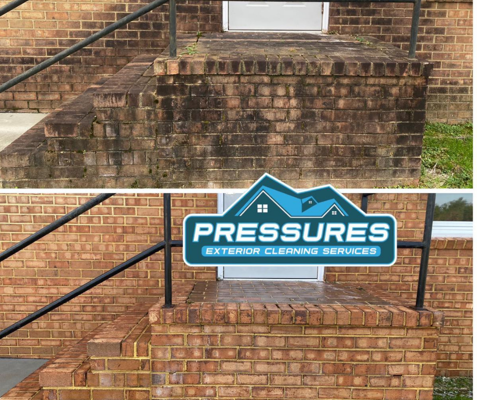Power washing Bricks Pressure washing bricks