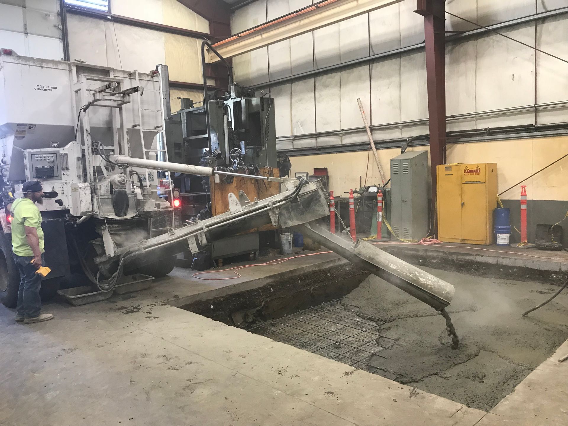 concrete - high-strength concrete pour in vancouver, wa