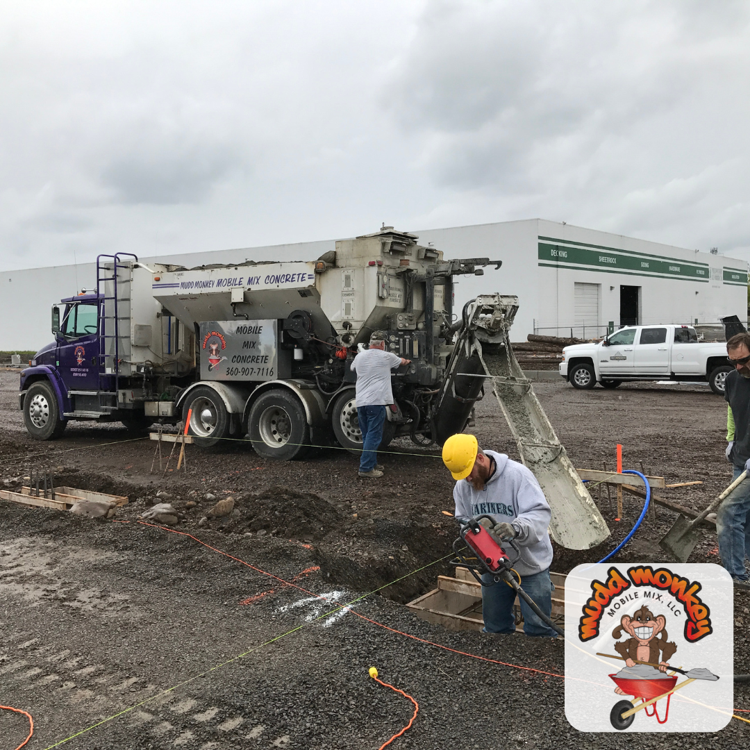 concrete - another commercial concrete pour by mudd monkey mobile mix