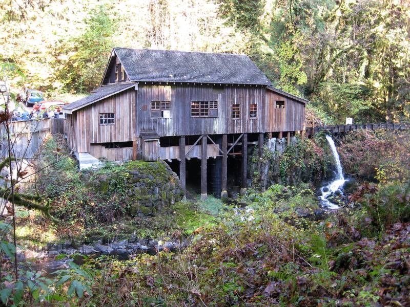 old building in woodland, wa	