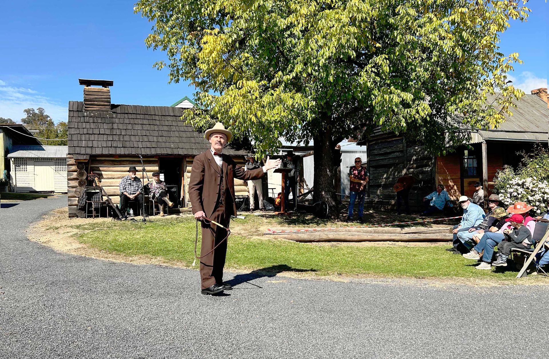 Geoffry Graham at the launch of the Banjo Paterson Trail at the Man from Snowy River Museum