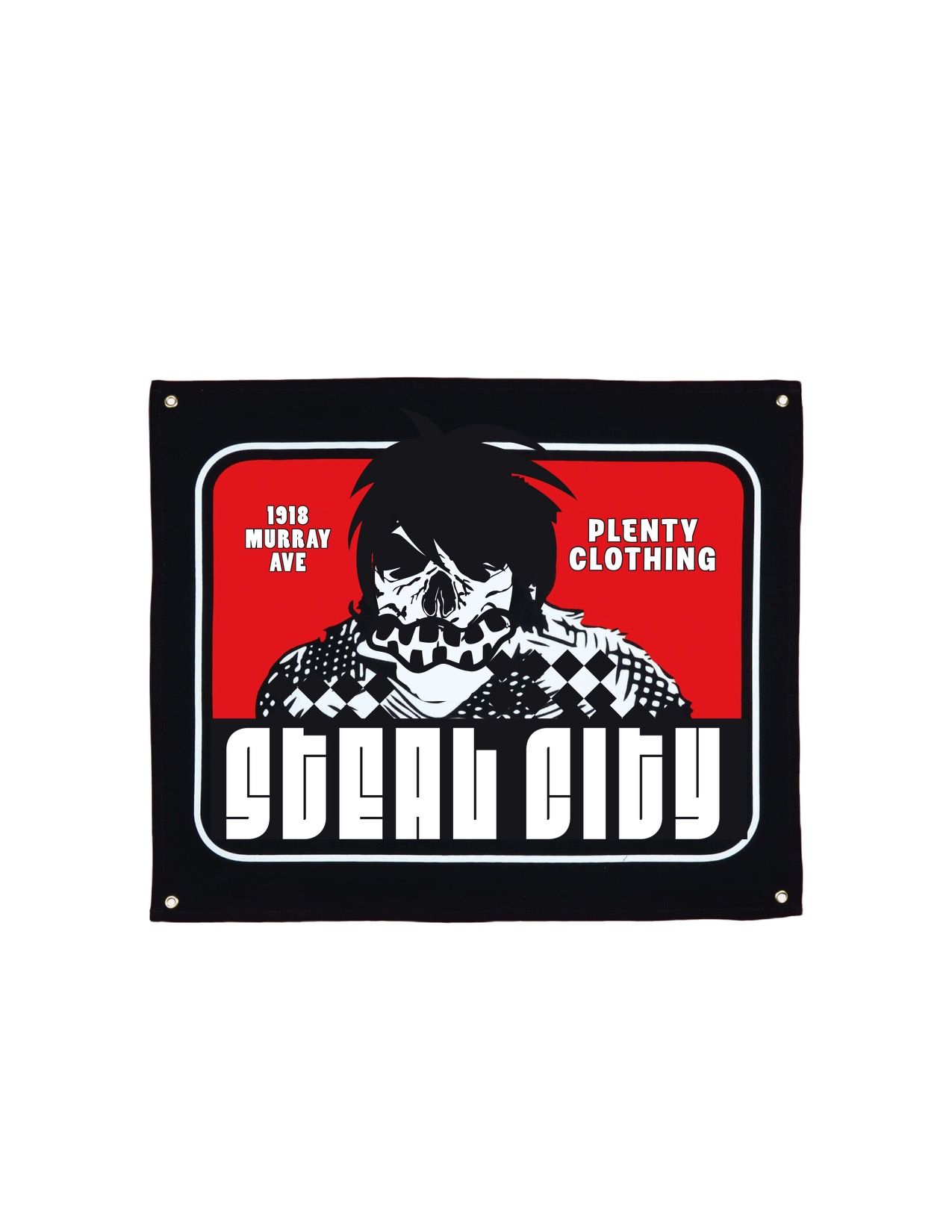 Black and red “Green Day” banner with a monochrome band image and “Dizzy up the girl” text