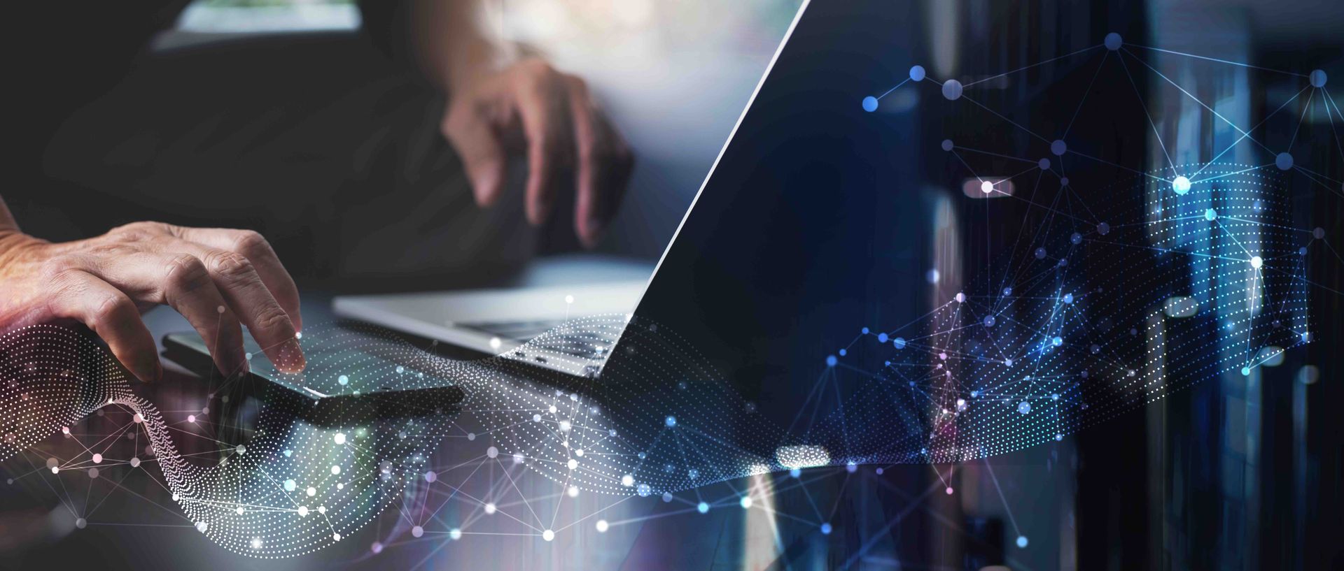 A person is typing on a laptop computer.