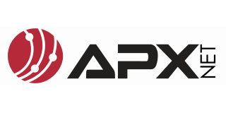 Red and white circular logo with interconnected dots next to bold text