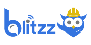 Blue logo with