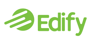 Green logo with a circle and diagonal lines, next to the word