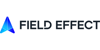 Field Effect logo: a blue, geometric shape next to the words