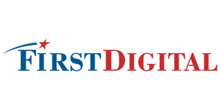 First Digital logo: blue