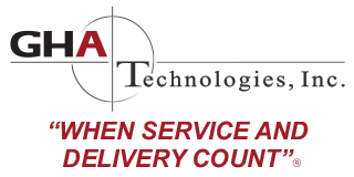 Logo for GHA Technologies, Inc. with a circle and the tagline