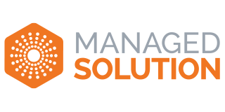 Logo: Orange hexagon with radiating dots,
