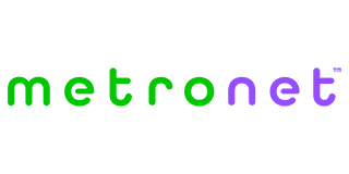 Metronet logo in green and purple.