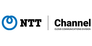 NTT Channel logo: Blue and black text, NTT with a blue swirl icon, followed by