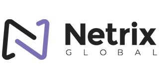 Logo for Netrix Global, featuring a stylized