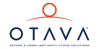 Logo for Otava: Orange and blue design with the name
