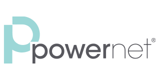 Powernet logo with teal
