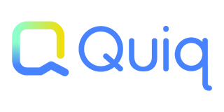 Logo with a blue and yellow gradient square shape, followed by the word