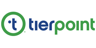 TierPoint logo with a green circle around a blue