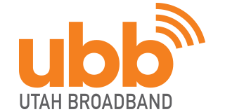Utah Broadband logo: orange