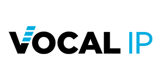 Logo for Vocal IP: black text