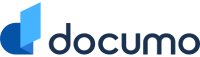 Documo logo with a blue folder-like graphic next to the word