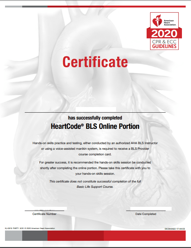 Heartcode BLS Skills Test AHA Willow Grove CPR