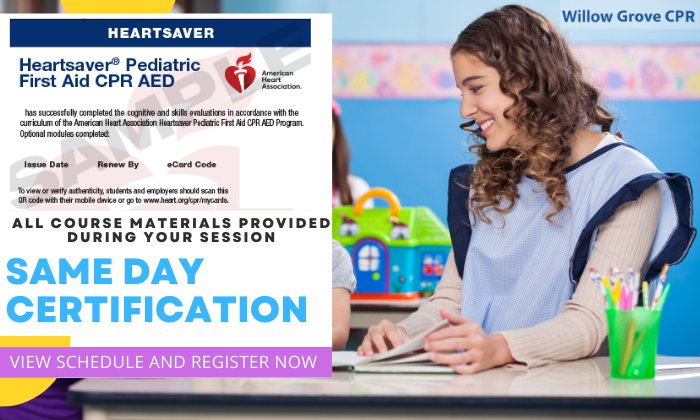 Pediatric First Aid & CPR for Infants | Willow Grove CPR