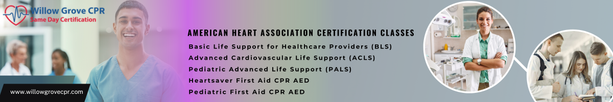 Classes Willow Grove CPR American Heart Association Certification Classes