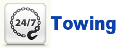 A white square with a chain and hook icon around