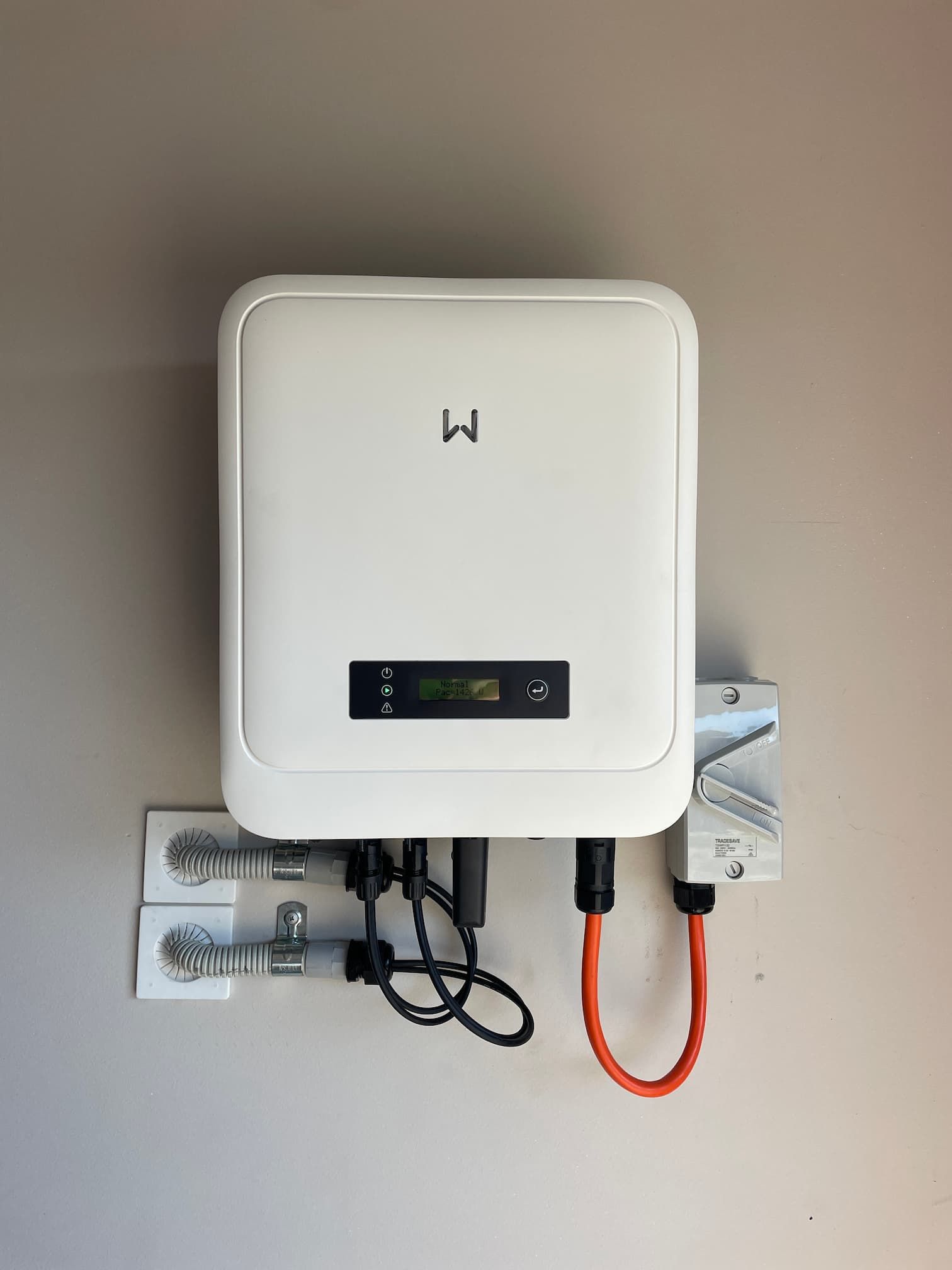 Solar system installed in a garage - Solar Panels Gold Coast